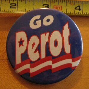 Go Perot Pinback Button